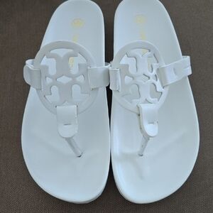 Tory Burch White Sandals